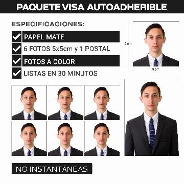 TOMA FOTOGRAFIA PARA VISA AUTOADHERIBLE