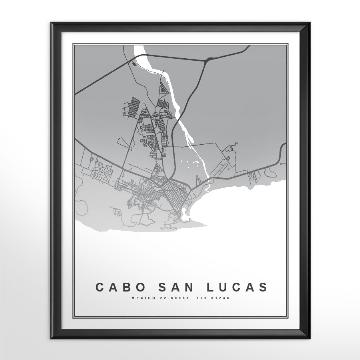 Cuadro Mapa de Cabo San Lucas