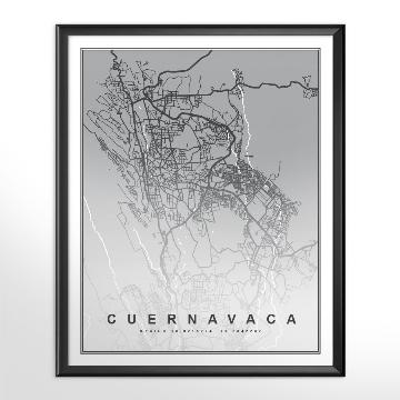 Cuadro Mapa de Cuernavaca
