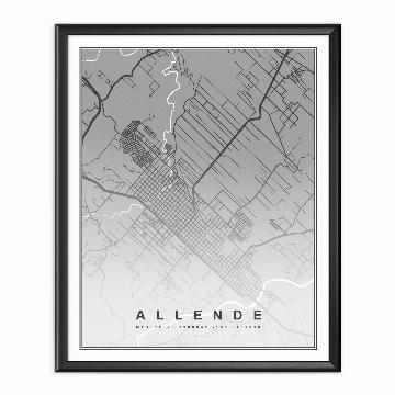 Cuadro Mapa de Allende 