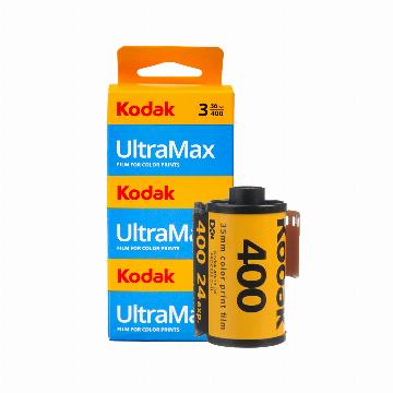 Rollo Fotografico Kodak Ultramax 400 ISO 35MM 36 EXP 3 Pzas